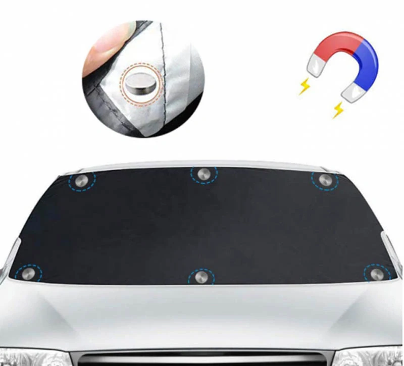 Magnetická clona na čelné sklo automobilu 210x150cm 