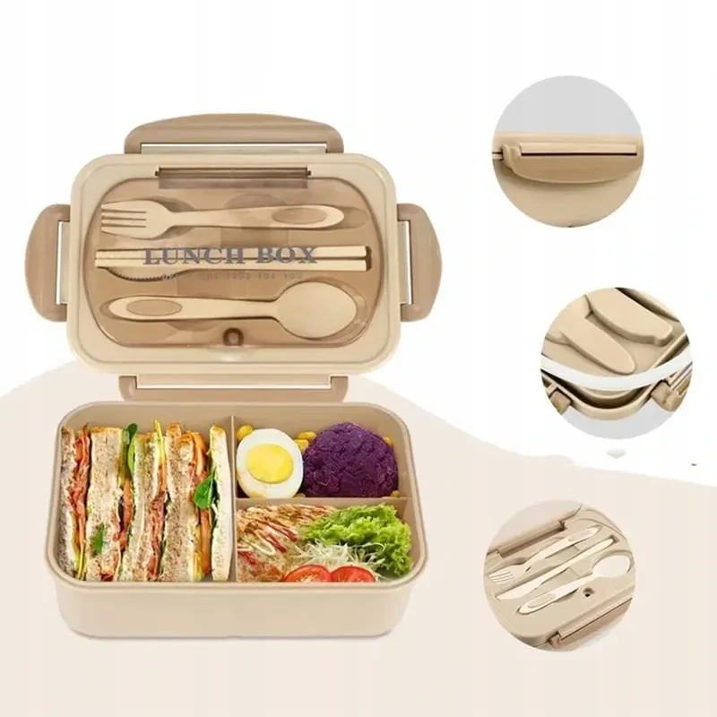 Desiatový box s príborom 1L