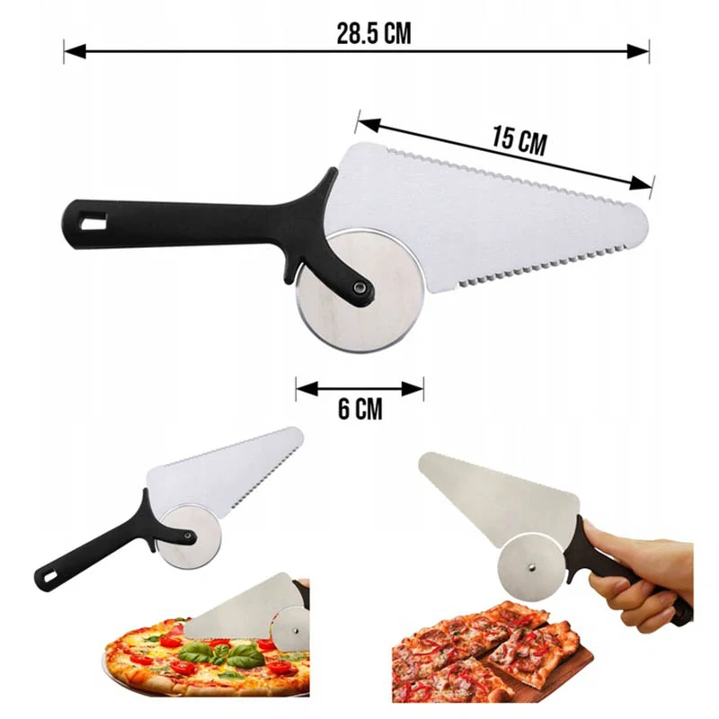Lopatka s krájacím nožom na pizzu