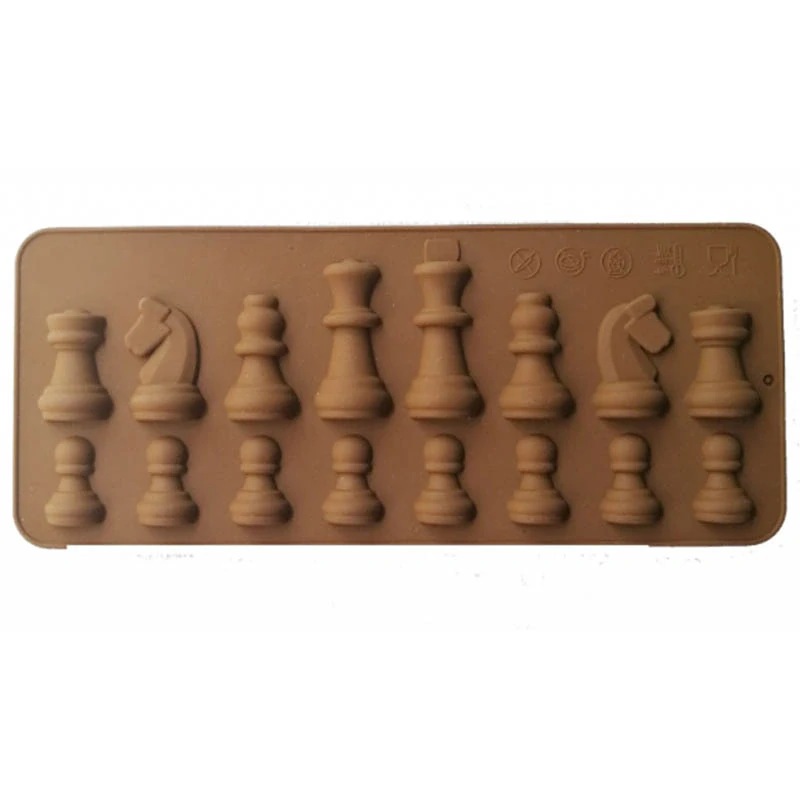 Silikónová forma na čokoládu Šachové figúrky 20x8cm