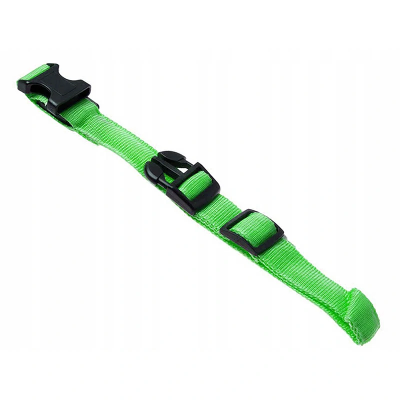 Obojok svietiaci LED nastaviteľný 46-59cm zelený