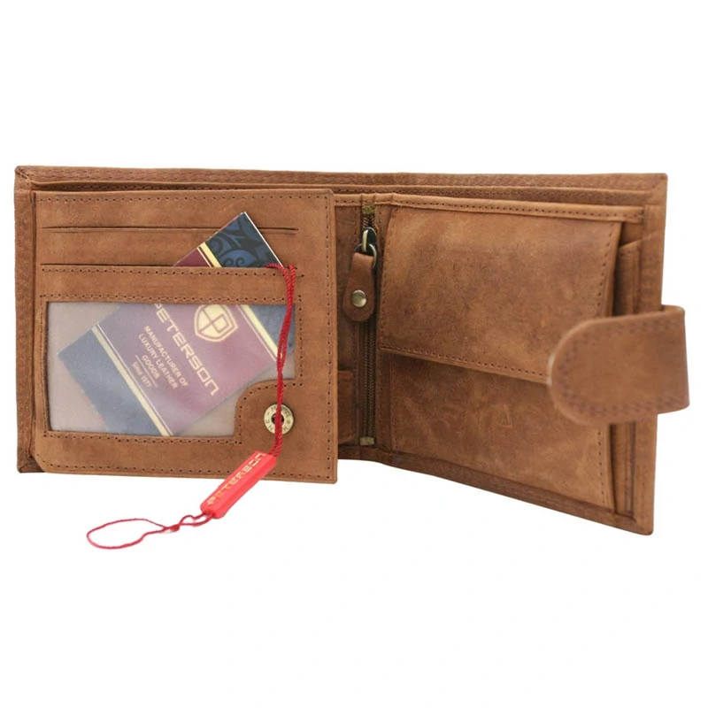 Darčeková sada Peterson Peňaženka s príveskom N009L Cognac