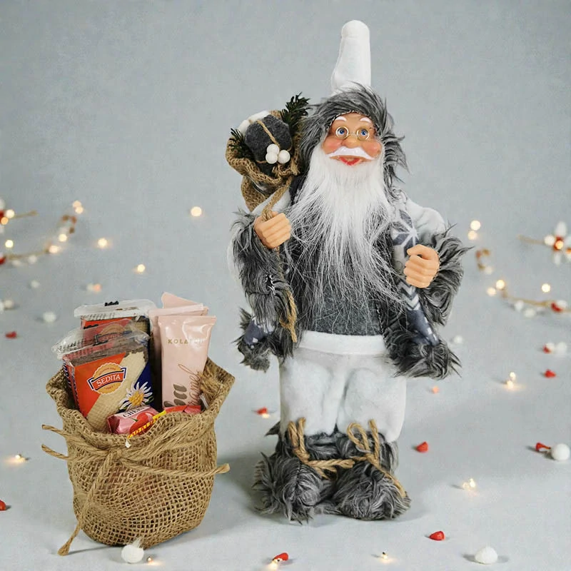 Vianočný Mikuláš / Santa Claus s vrecúškom