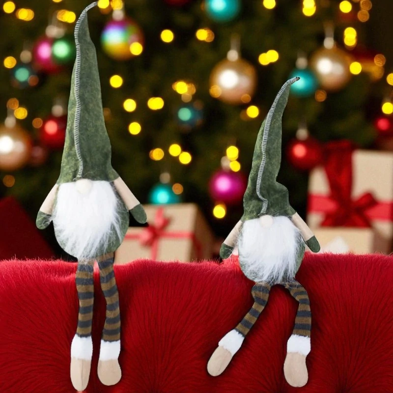 Vianočný škriatok 50cm zelený