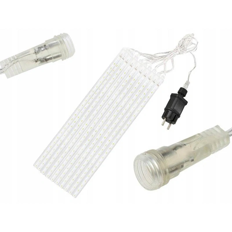 LED svetelná reťaz – padajúci sneh s efektom meteorov 50cm