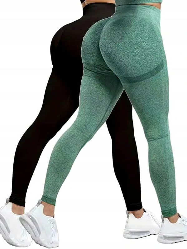 Športové legíny s vysokým pásom a push-up efektom – Veľkosť S