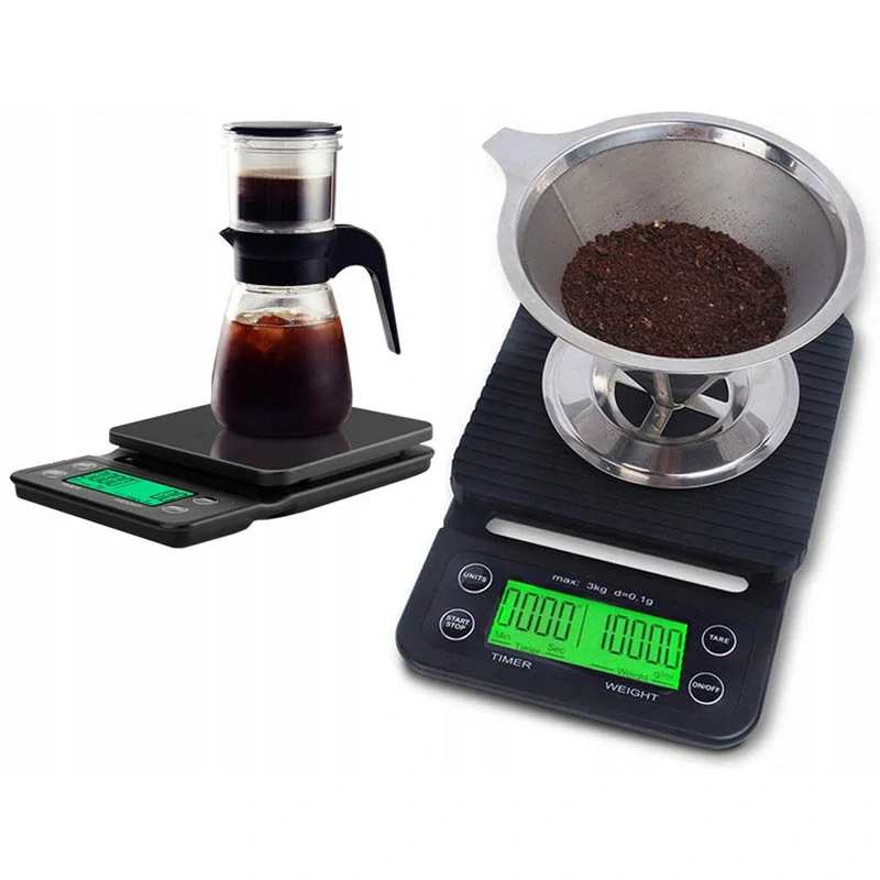 Elektronická kuchynská váha na prípravu kávy TYL-908A čierna