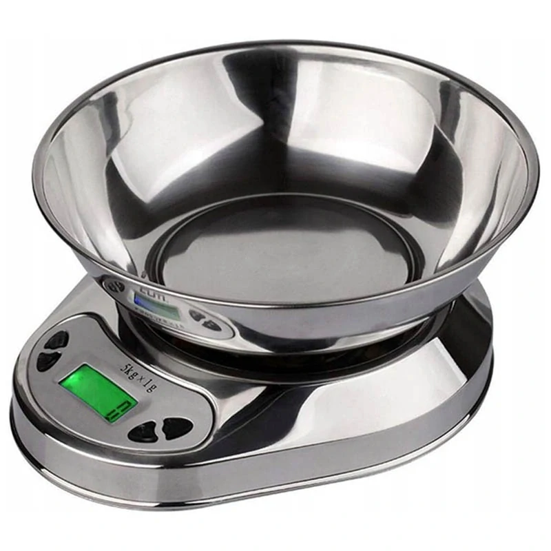 Elektronická kovová kuchynská váha s miskou do 5kg TYL-907D