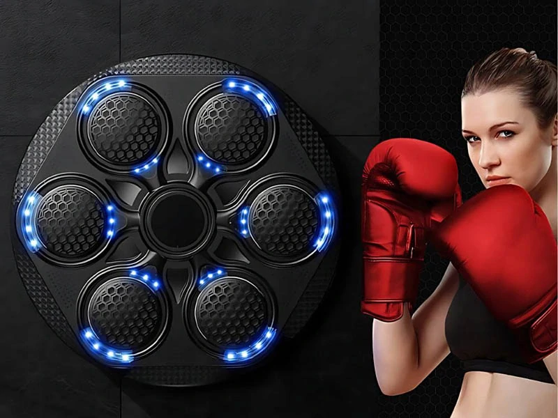 Elektronický boxerský terč so svetelnými zónami 43 cm + rukavice