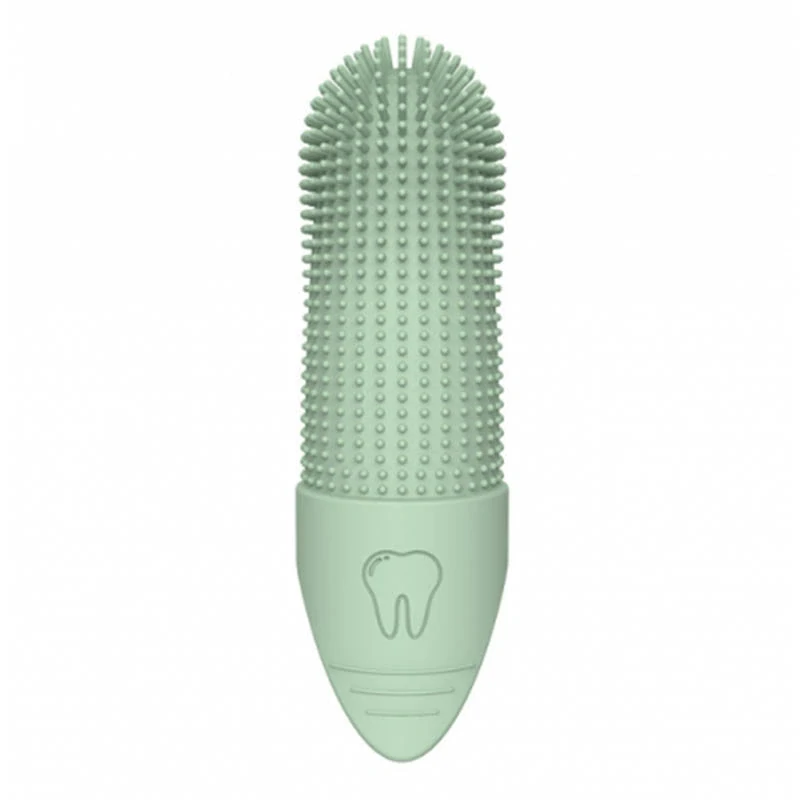 Silikónová zubná kefka pre psov na prst