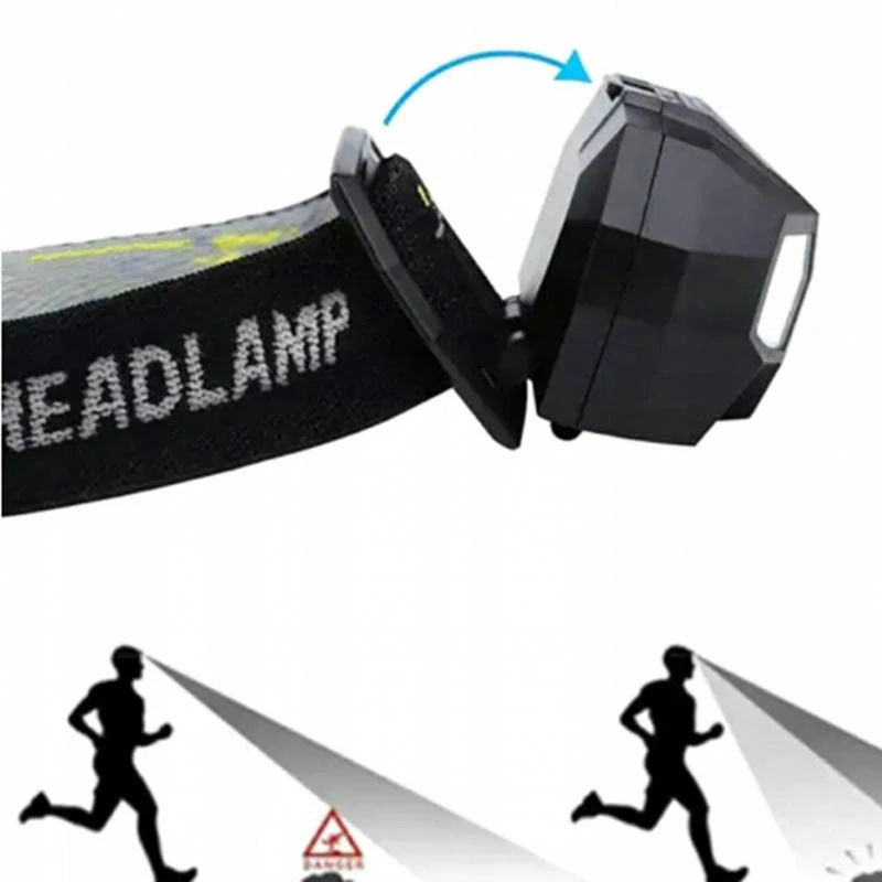 Čelová baterka 9LED s pohybovým senzorom