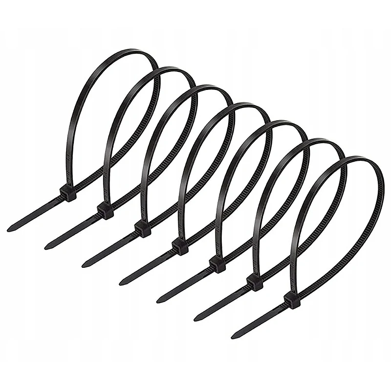 Sťahovacie pásky čierne 100ks - 100mm x 2,5mm