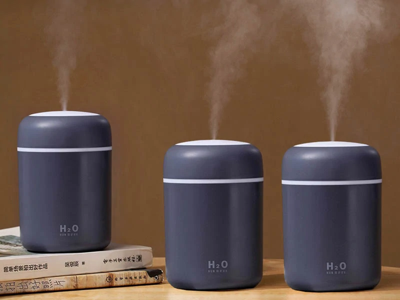 RGB Zvlhčovač vzduchu - LED difuzér sivý