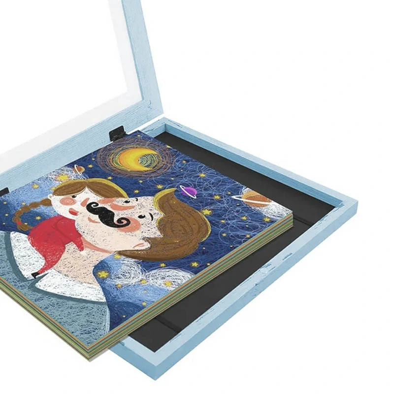 Rám na fotografiu modrý 33x25cm