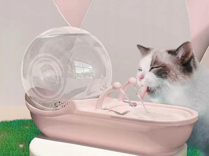 Automatické napájadlo pre psy a mačky s fontánkou