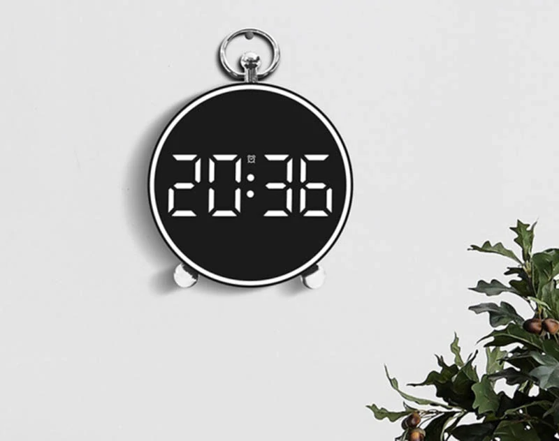 Elektronický LED budík s teplomerom