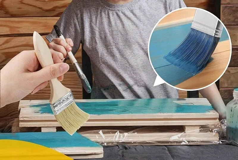 Sada drevených maliarskych štetcov 5ks