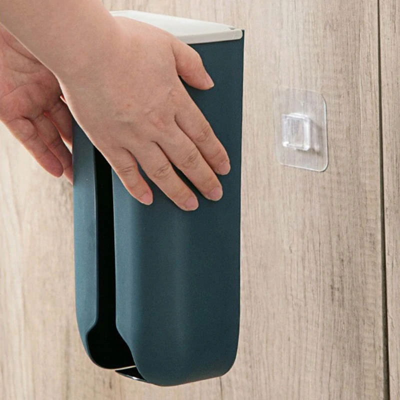 Nástenný zásobník na tašky modrý