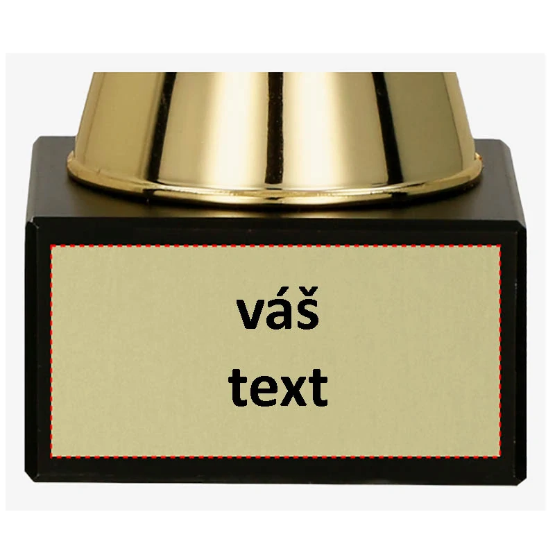 Pohár zlatý - 33 cm