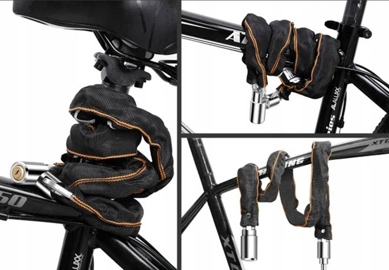 Reťazový zámok na bicykel a motorku 80cm