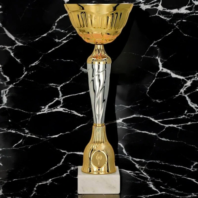 Pohár zlatý/strieborný - 27 cm