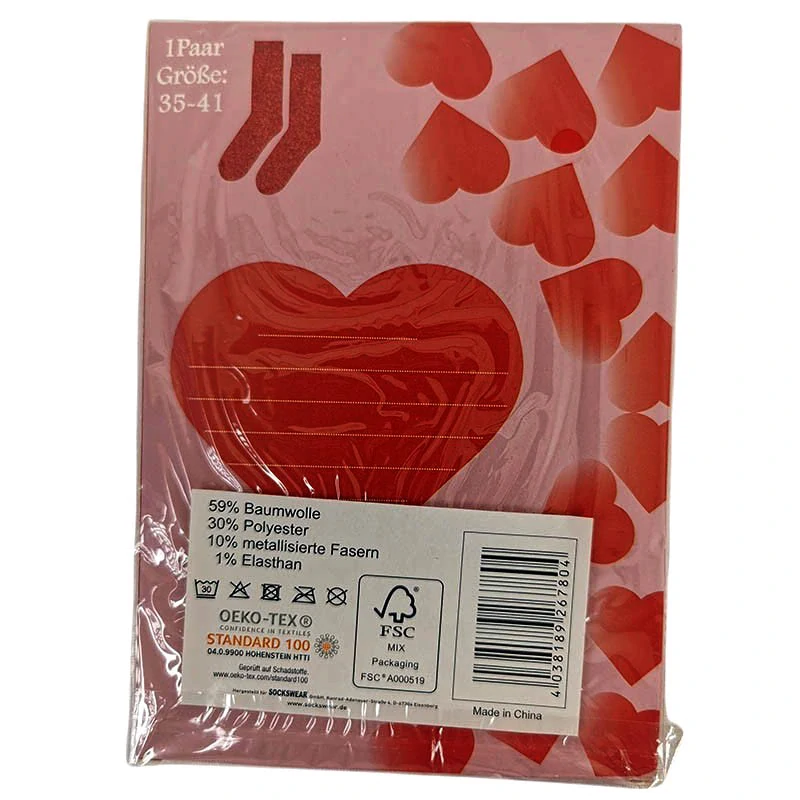 Srdce - Ponožky zamilované - č.35-41