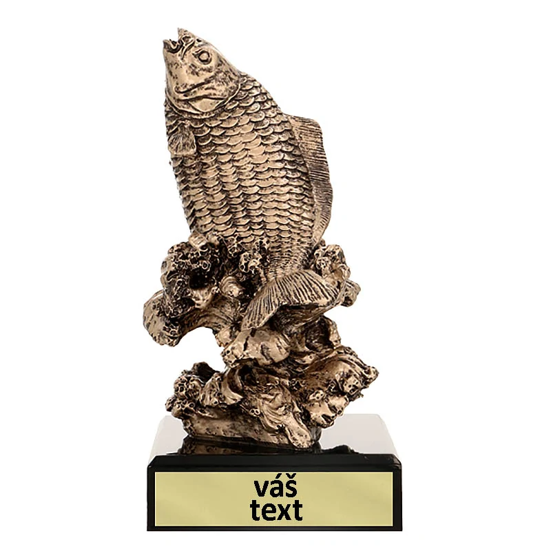 Kapor - Víťazná trofej pre rybára s vlastným textom: 17,5 cm