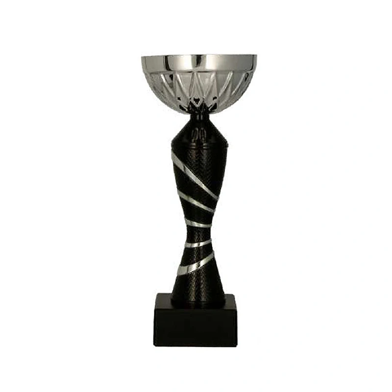 Pohár čierno/strieborný - 21,5cm / ø8cm