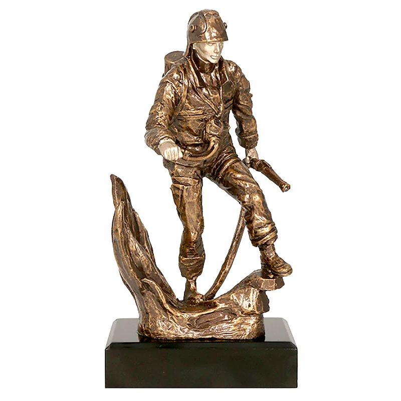 Hasič - Víťazná trofej na mramorovom podstavci s vlastným textom: 26cm