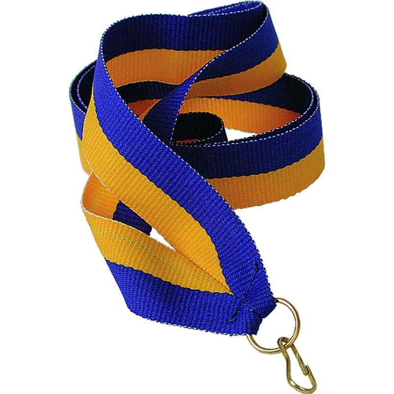 Stuha na medailu 22 mm - yellow/blue