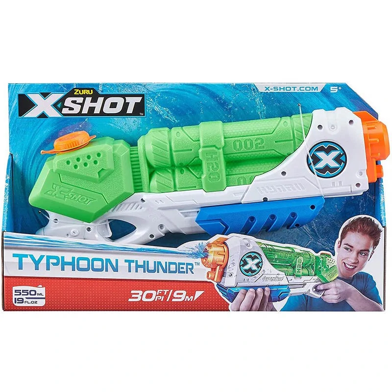 X-Shot Typhoon Thunder – vodná pištoľ 550 ml s dostrelom až 9 m