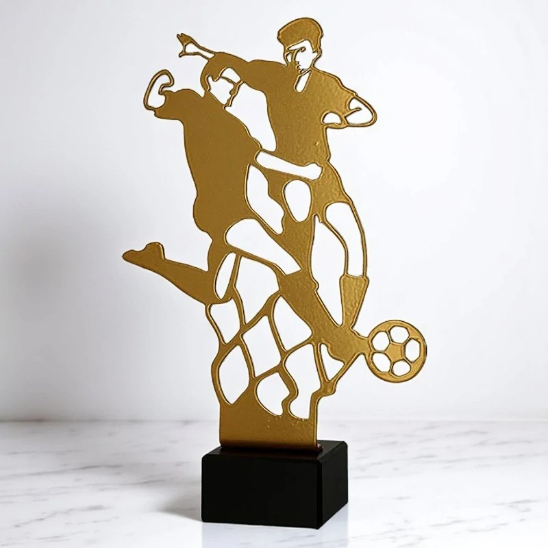 Trofej Futbal: Kovová figúrka na podstavci - 21cm