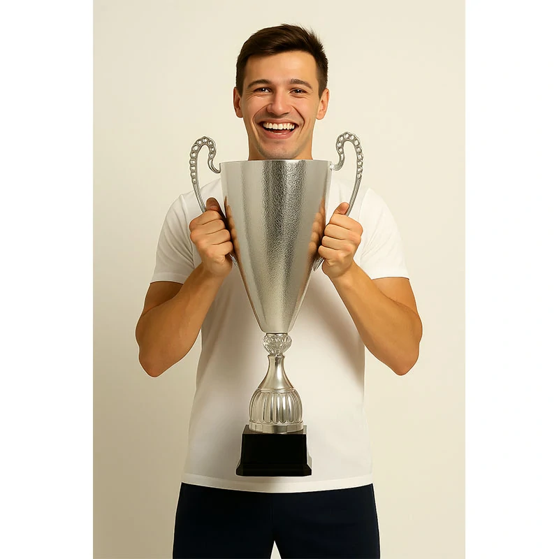 Pohár strieborný Exclusive - výška: 60 cm/ ø kalicha: 19,5 cm