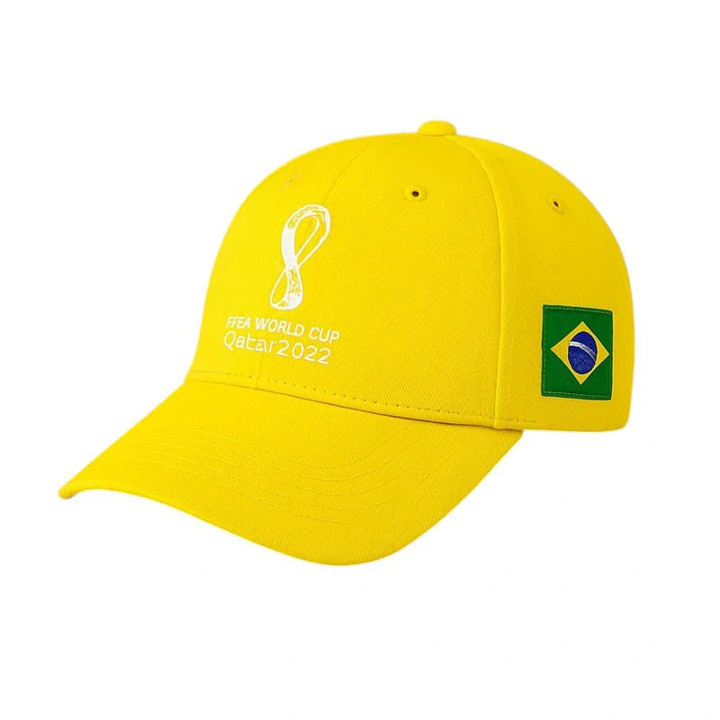 Brazil - Fanúšikovská šiltovka UEFA: Športový dizajn s vlajkou krajiny