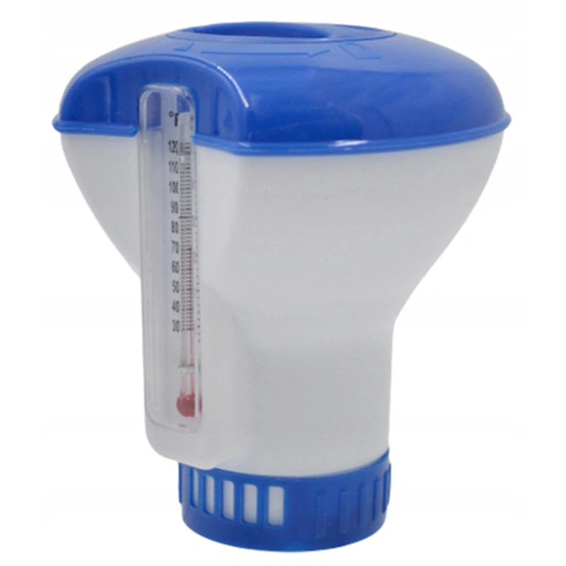 Dávkovač chlóru do bazénu s teplomerom