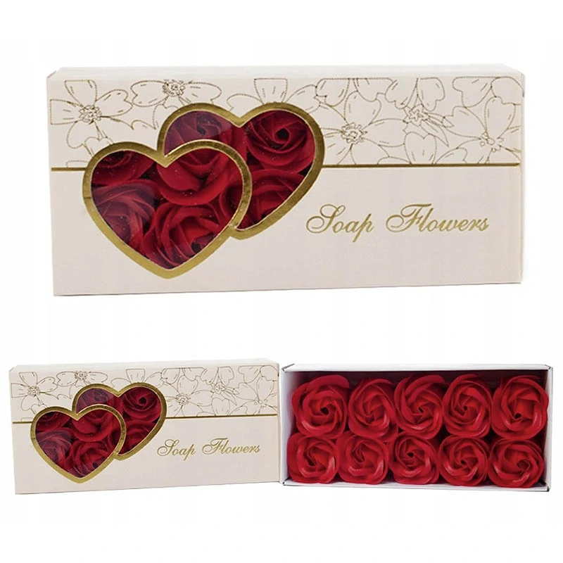 Luxusná sada 10 ružových mydiel – darček, ktorý očarí: 10 ks