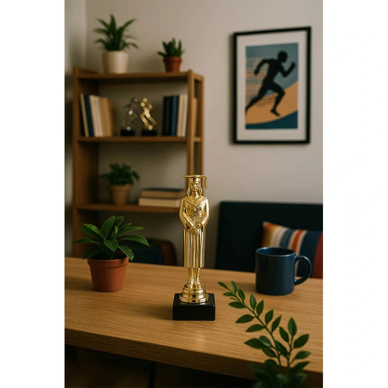 Absolventka - Soška na mramorovom podstavci - Ocenenie výnimočných ľudí: 16cm