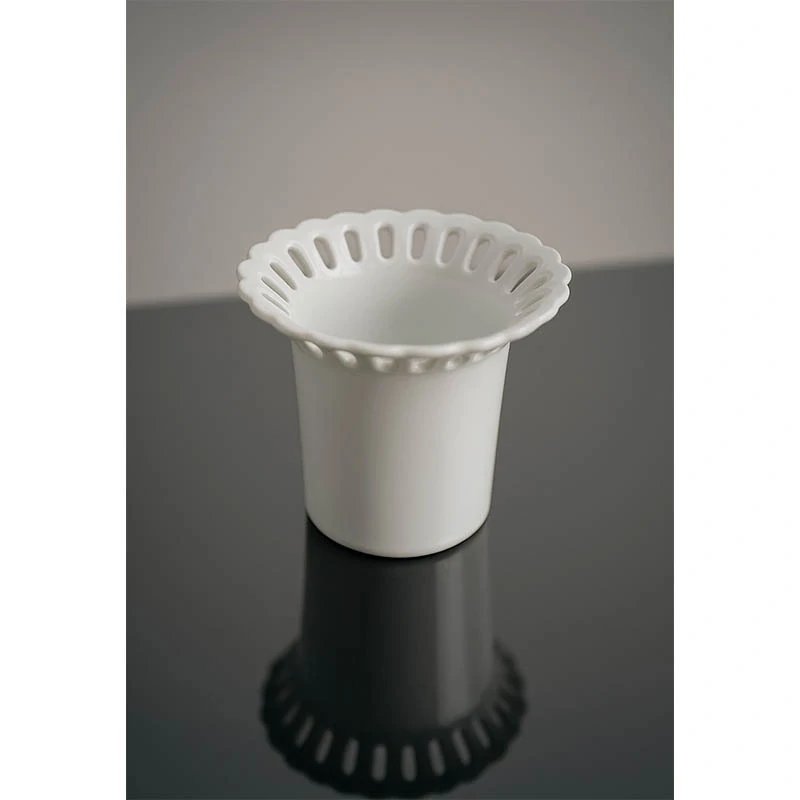 Porcelánová Váza biela - Reutter Porzelan: 9 x 8,5 x 5,5 cm