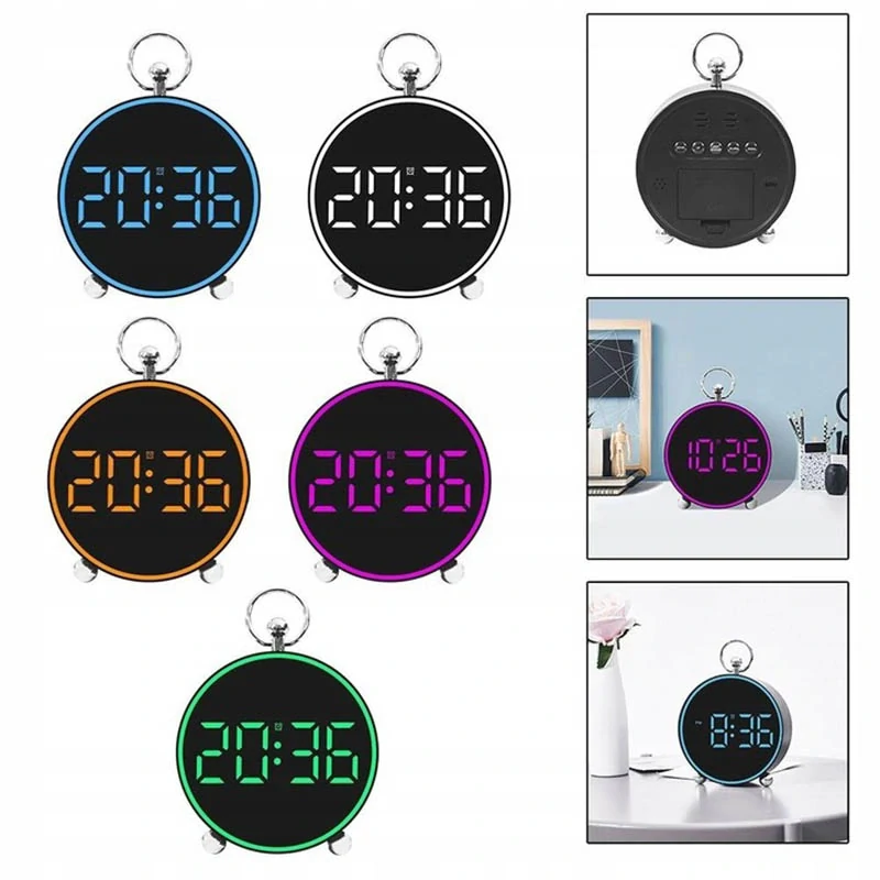 Digitálny LED budík s teplomerom