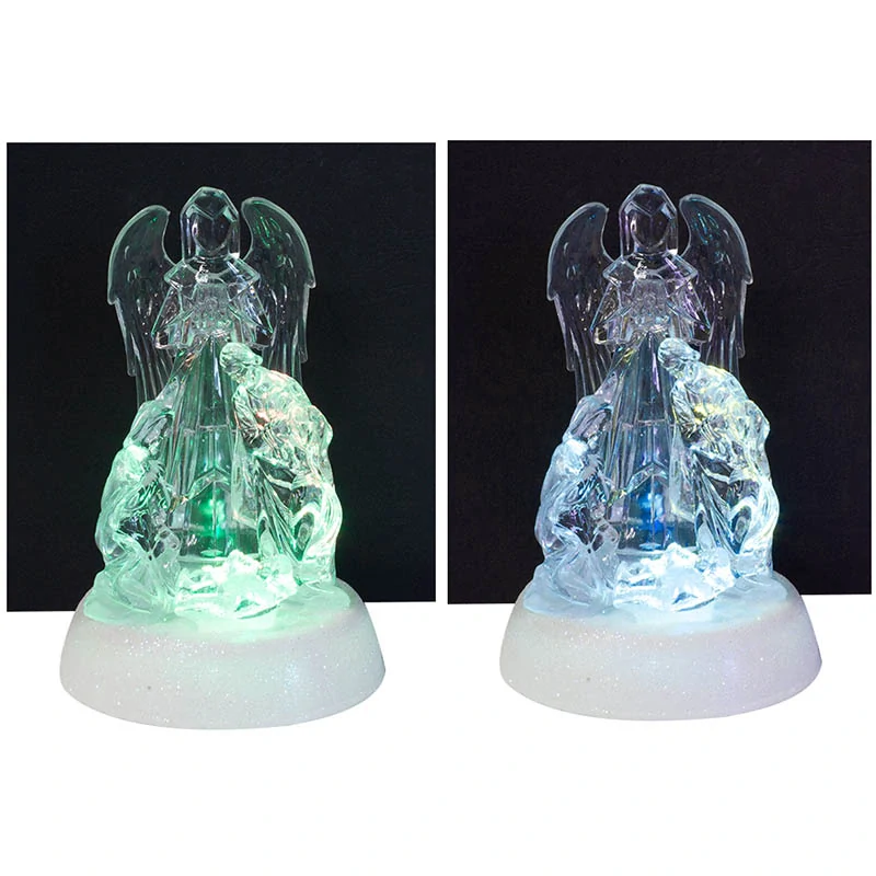 Svätá rodina LED figúrka 10×10×15 cm – meniaca farby