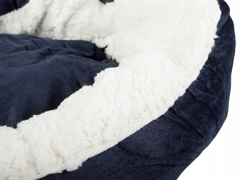 Plyšový pelech pre zviera 60cm modrý