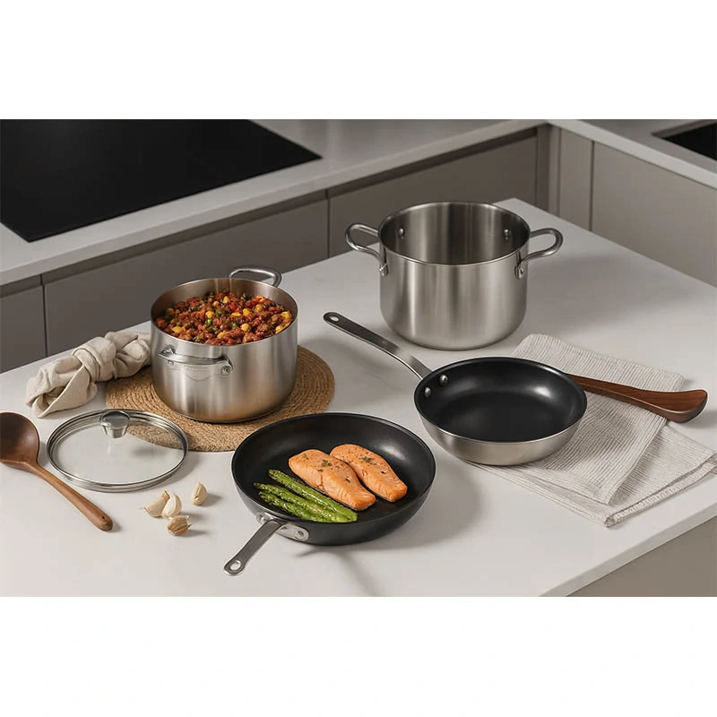 Mauviel 1830 - Nerezový hrniec so sklenenou pokrievkou: 24 cm / 5,7 L