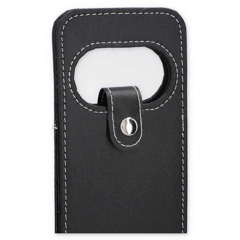 Obal na víno z ekokože čierny