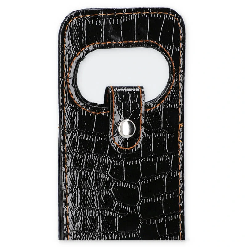 Obal na víno z ekokože čierny