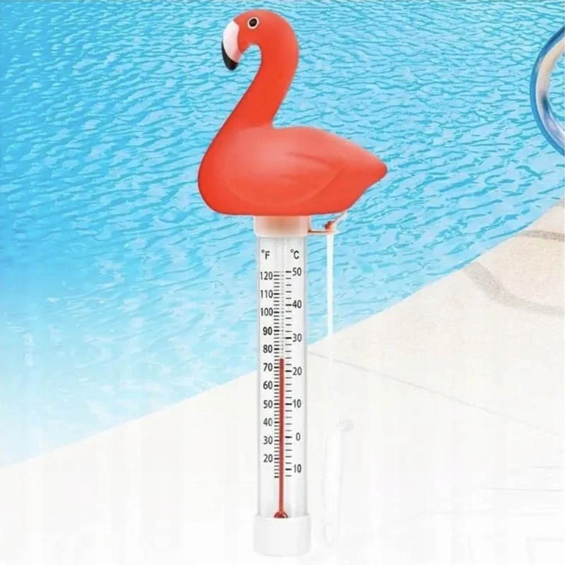 Plávajúci teplomer do bazéna Plameniak