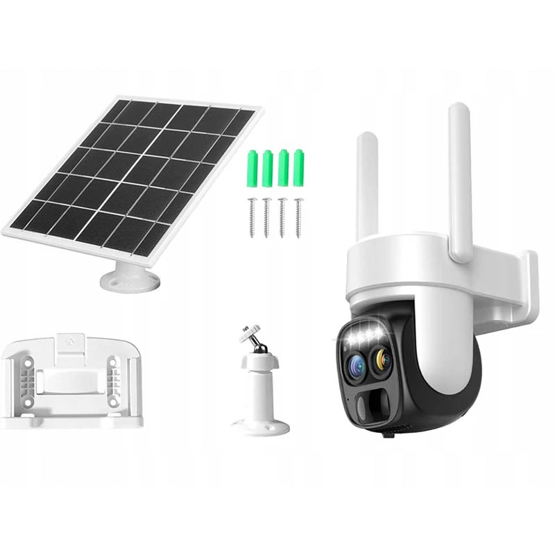 Solárna IP kamera otočná s detektorom pohybu TP2