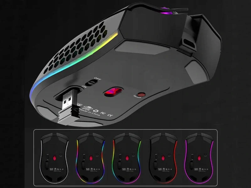 Herná bezdrôtová myš RGB BM600