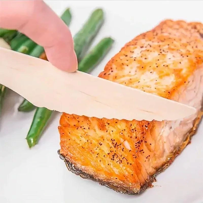 Sada bambusových nožov 10 ks – ekologické jednorazové príbory z prírodného materiálu