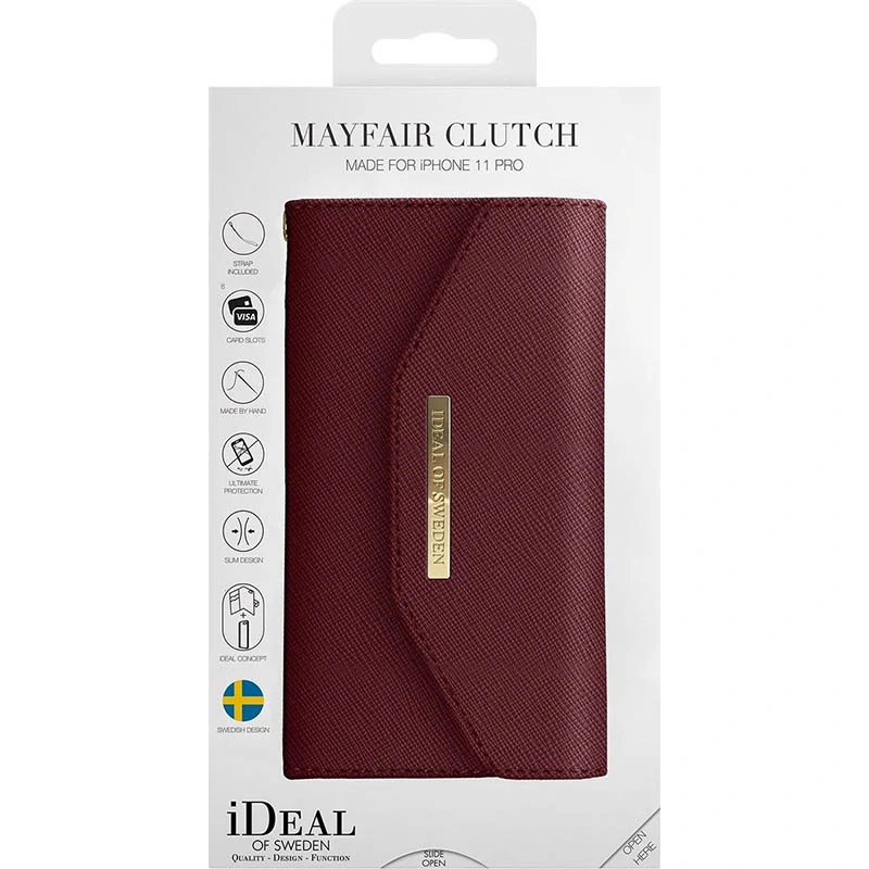 Kryt iDeal of Sweden Studio Clutch pre iPhone 11 Pro XS/X – vínovo hnedý 
