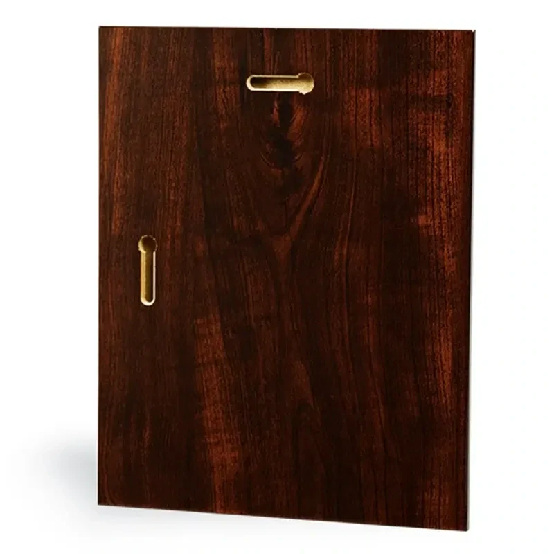 Kovová plaketa modrá na drevenej MDF podložke s gravírovaním 20x15cm